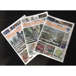 Ugeposten Weekend 1/1 sides annonce.